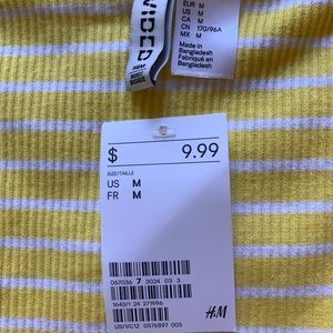 Yellow off the shoulder top